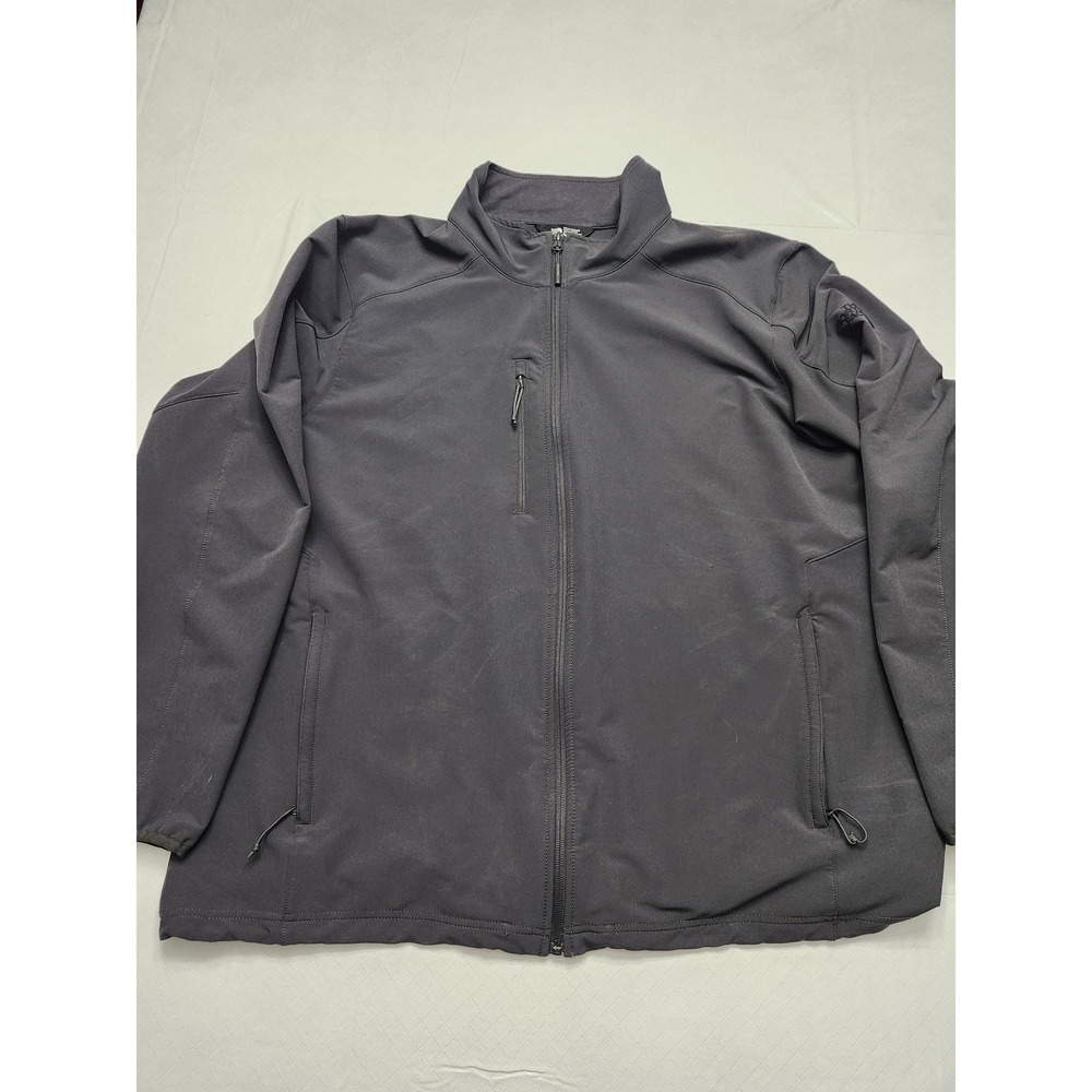 The North Face Windwall Jacket Mens 2XL Gray Softshell Full Zip Hiking Outdoor